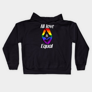 All Love is Equal Holding Hands Gay Kids Hoodie